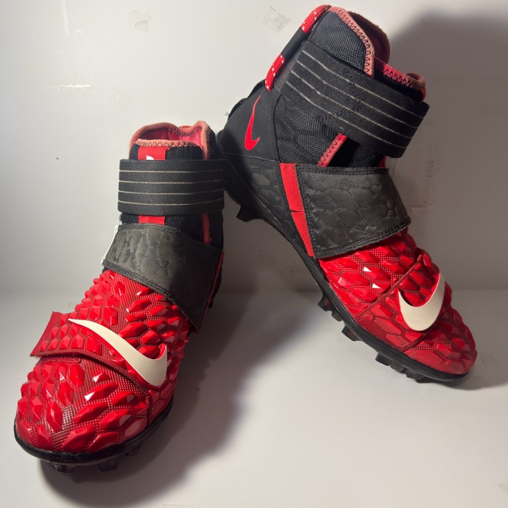 Nike Force Savage Elite 2 TD Football Cleats Black Red